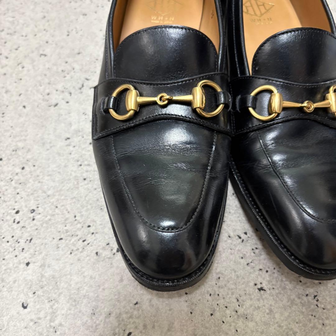 けまま☆美品☆ダブルエイチ☆ビットローファー☆ブラック　西口モデル