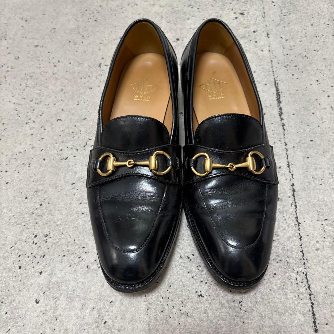 けまま☆美品☆ダブルエイチ☆ビットローファー☆ブラック　西口モデル