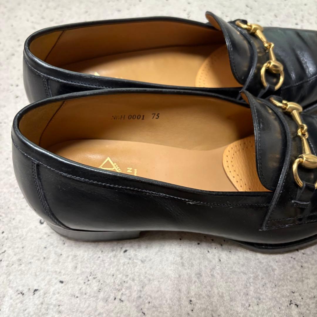 けまま☆美品☆ダブルエイチ☆ビットローファー☆ブラック　西口モデル