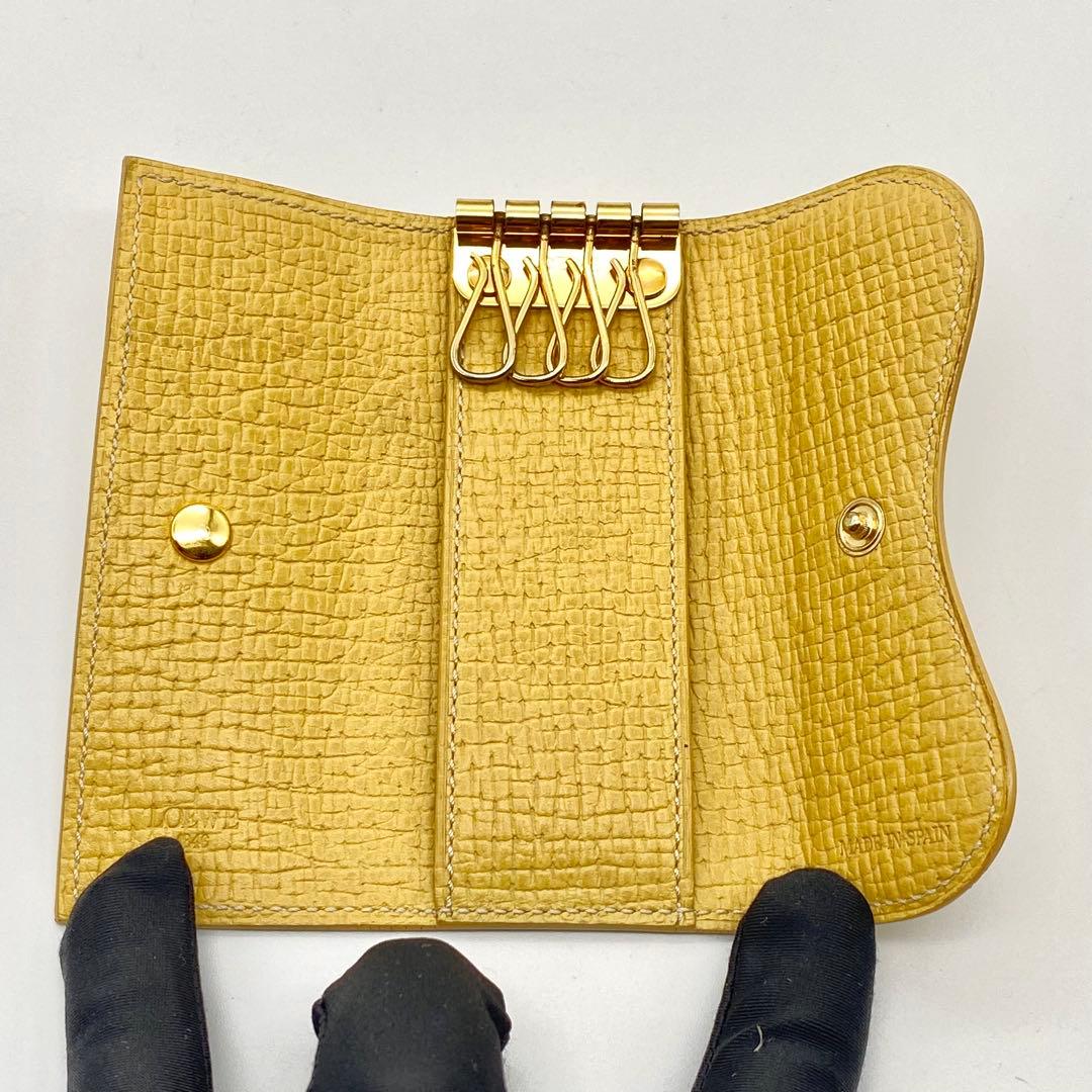LOEWE・ロエベ・キーケース・イエロー・コンパクト