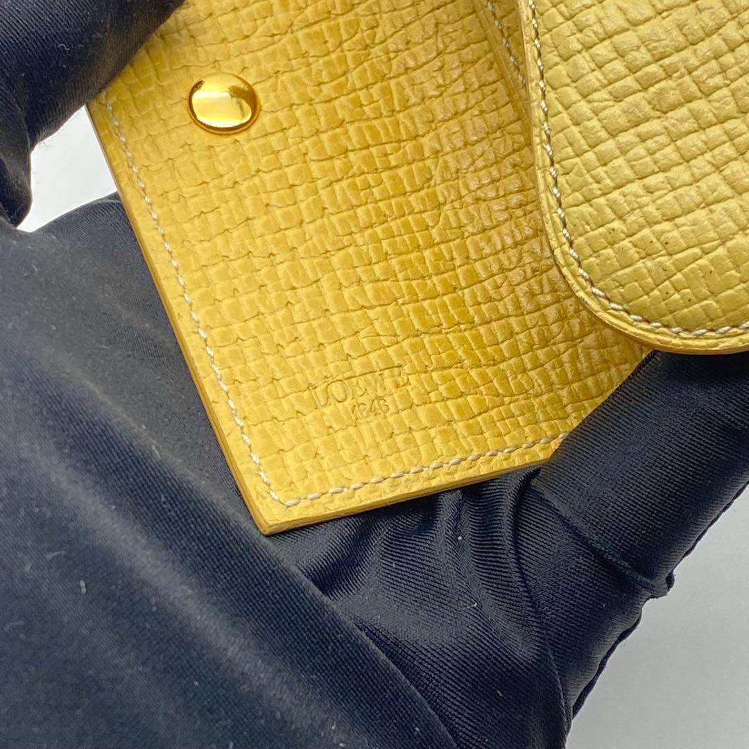 LOEWE・ロエベ・キーケース・イエロー・コンパクト
