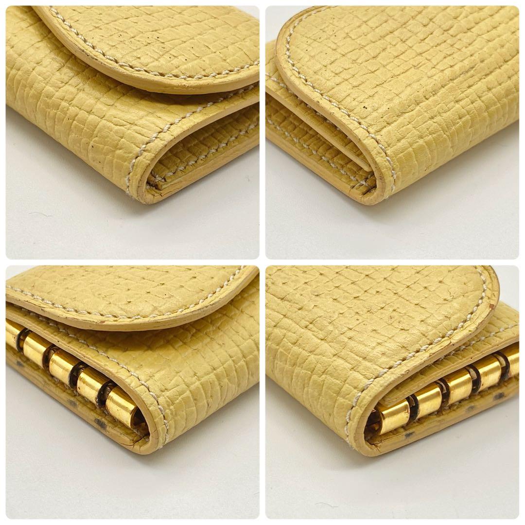 LOEWE・ロエベ・キーケース・イエロー・コンパクト