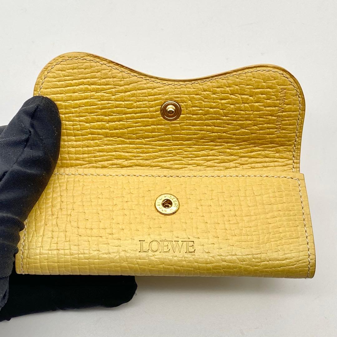 LOEWE・ロエベ・キーケース・イエロー・コンパクト