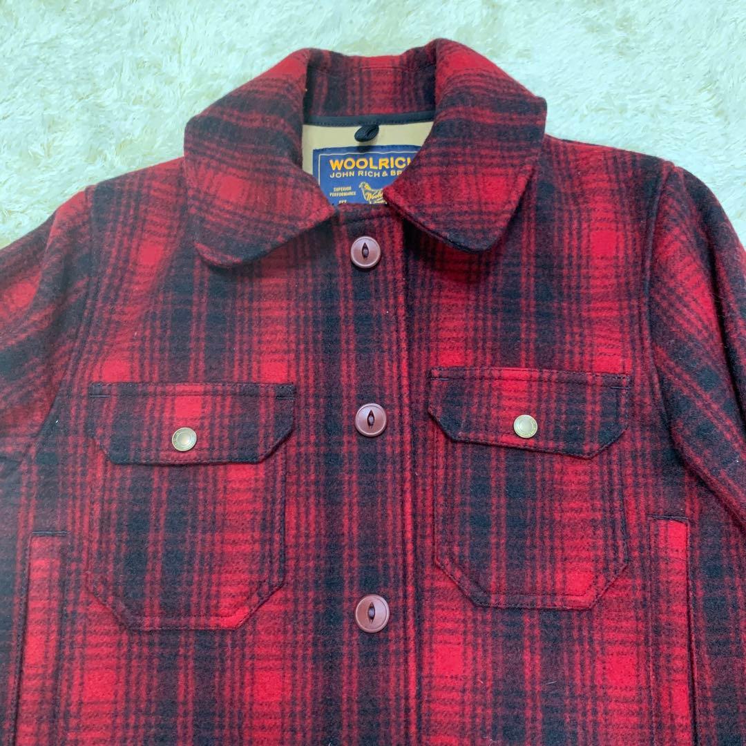 【極美品】ウールリッチ　ハンティングジャケット　S　チェック　総柄　イタリア製