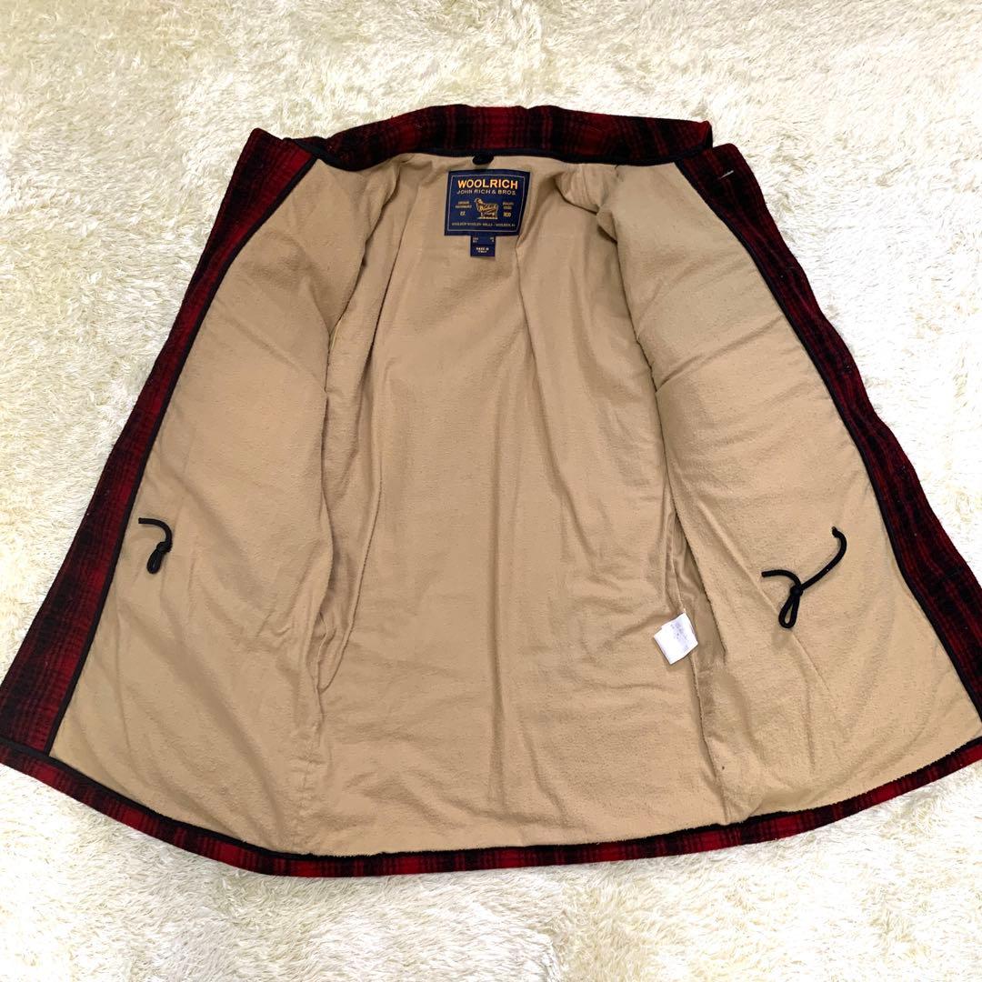 【極美品】ウールリッチ　ハンティングジャケット　S　チェック　総柄　イタリア製