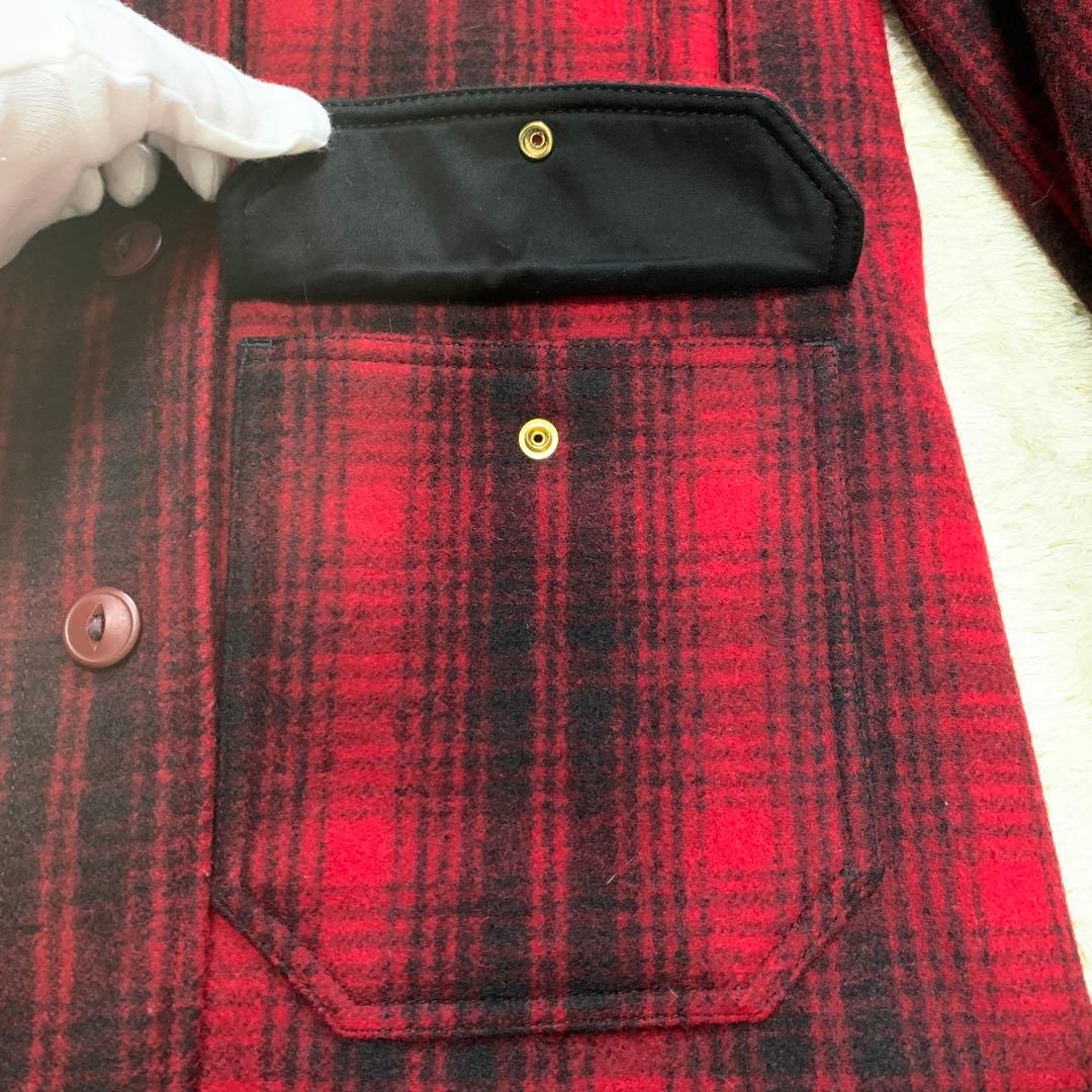 【極美品】ウールリッチ　ハンティングジャケット　S　チェック　総柄　イタリア製