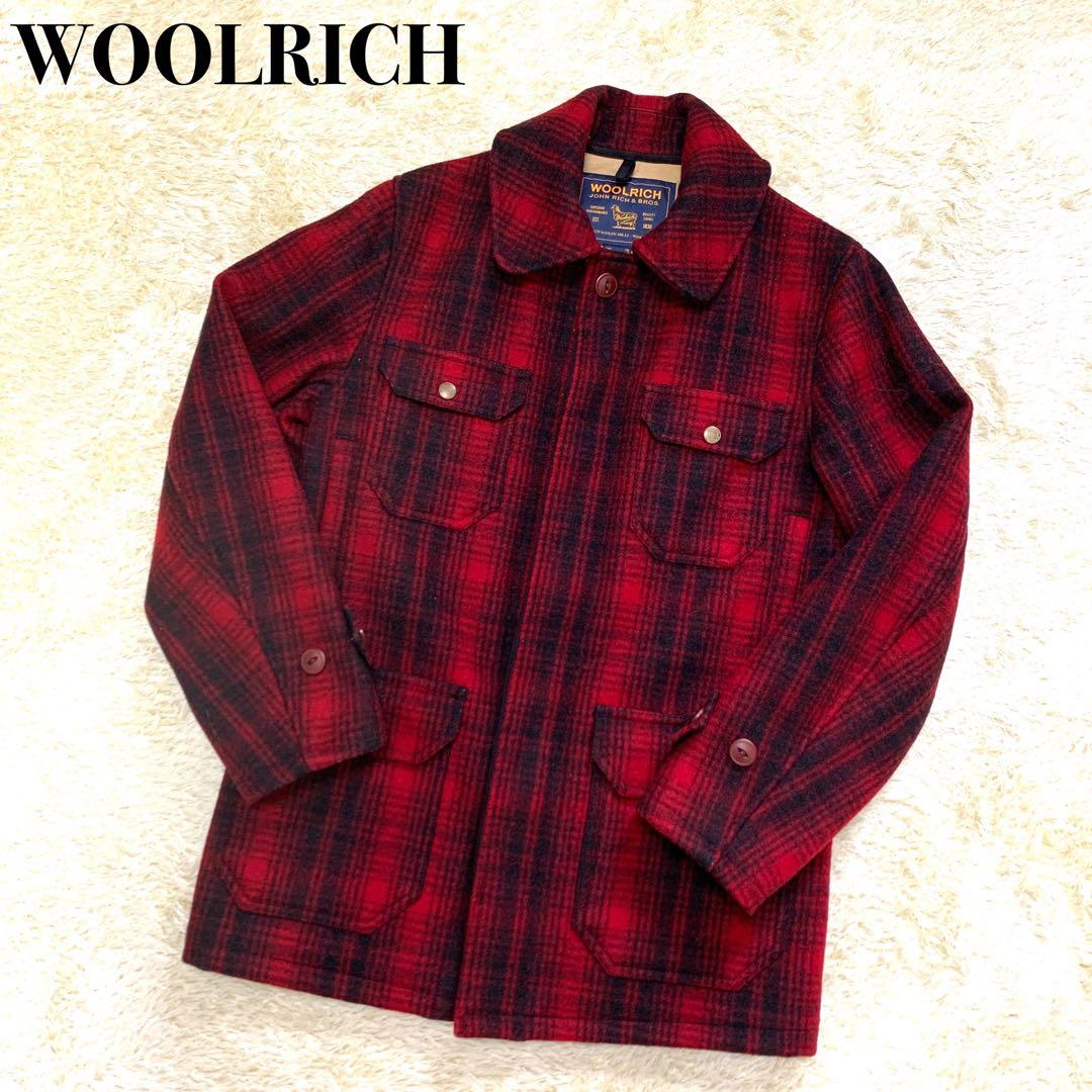 【極美品】ウールリッチ　ハンティングジャケット　S　チェック　総柄　イタリア製