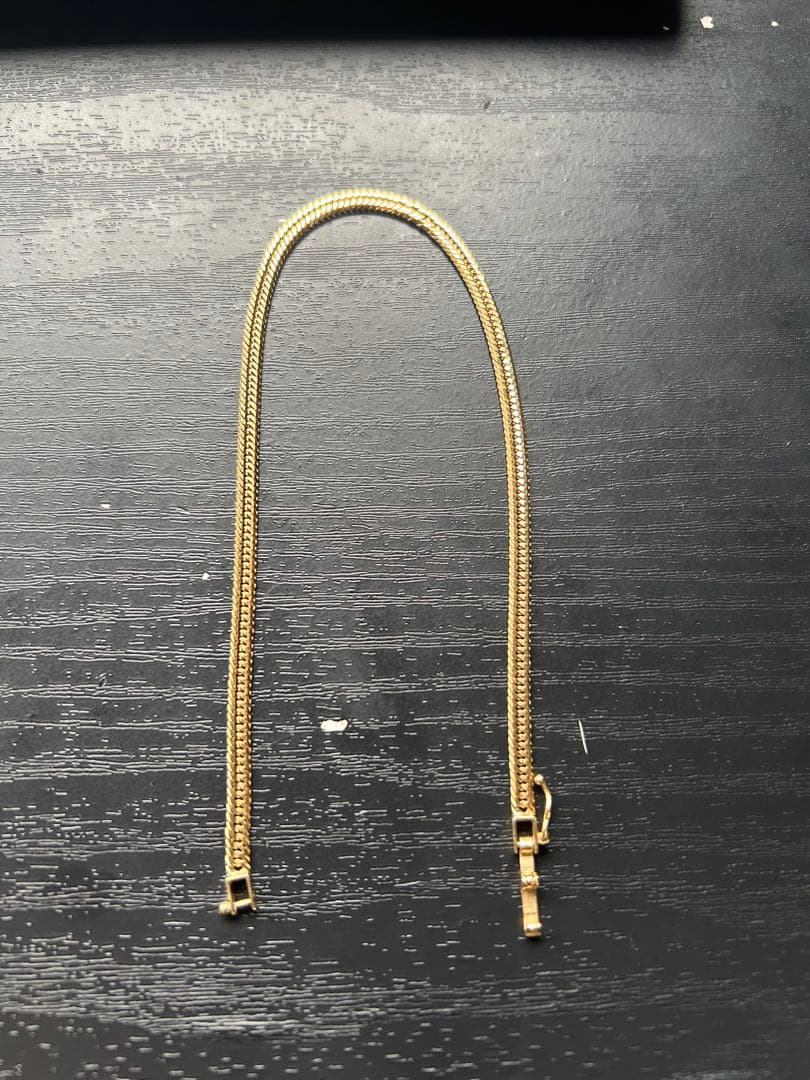 K18喜平アンクレット 12面トリプルカット 23cm