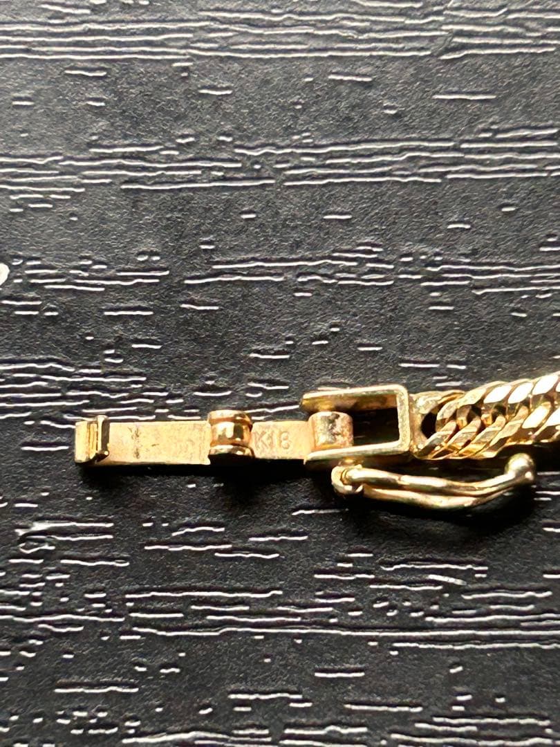 K18喜平アンクレット 12面トリプルカット 23cm