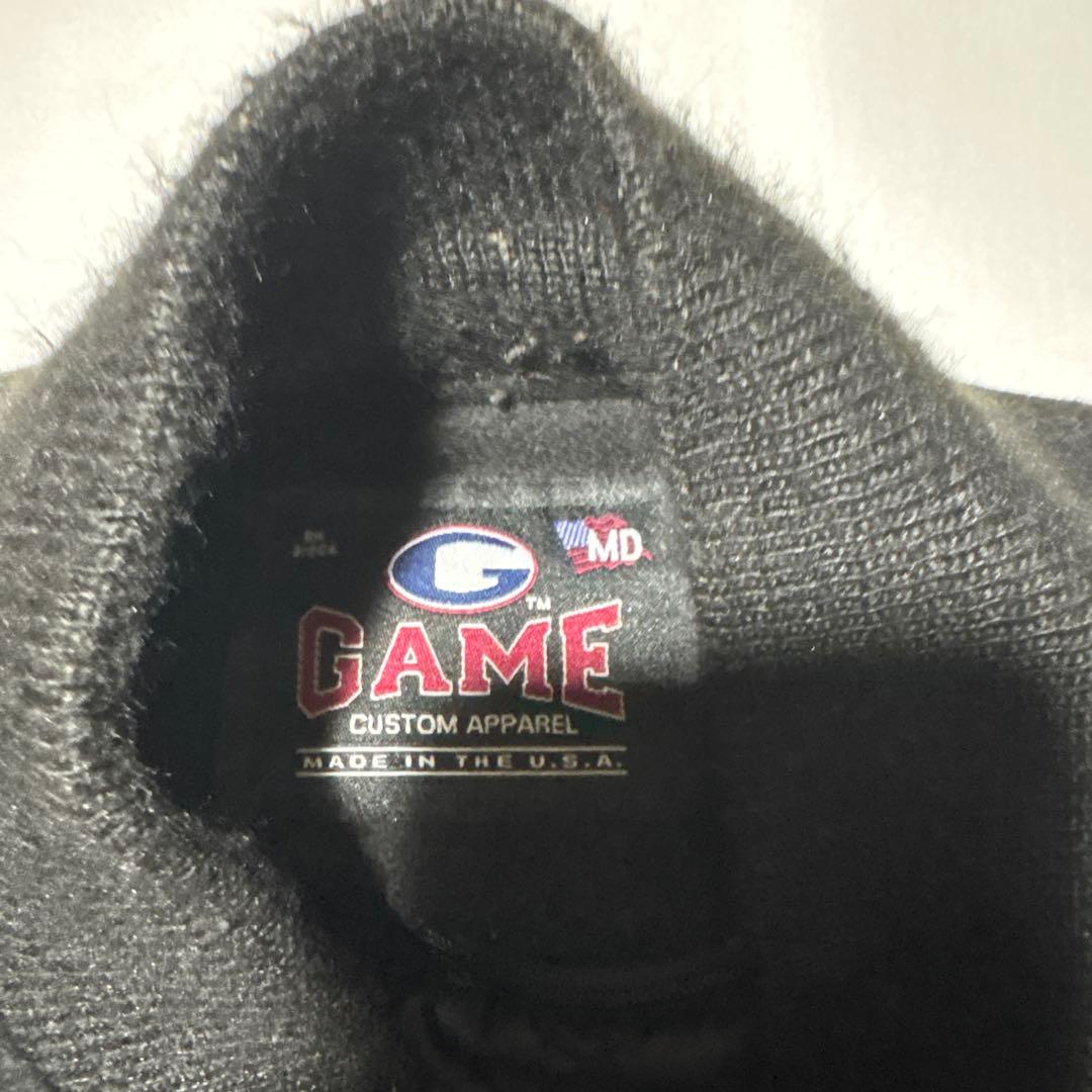 専用　game sportswear スタジャン　ブラック　usa製