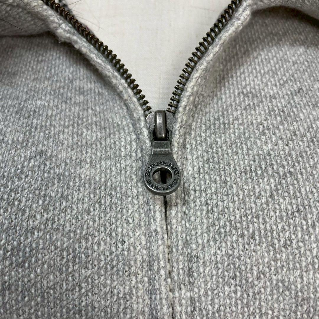 y2k❤️ BURBERRY BLUE LABEL ロゴ ファー ジップパーカー