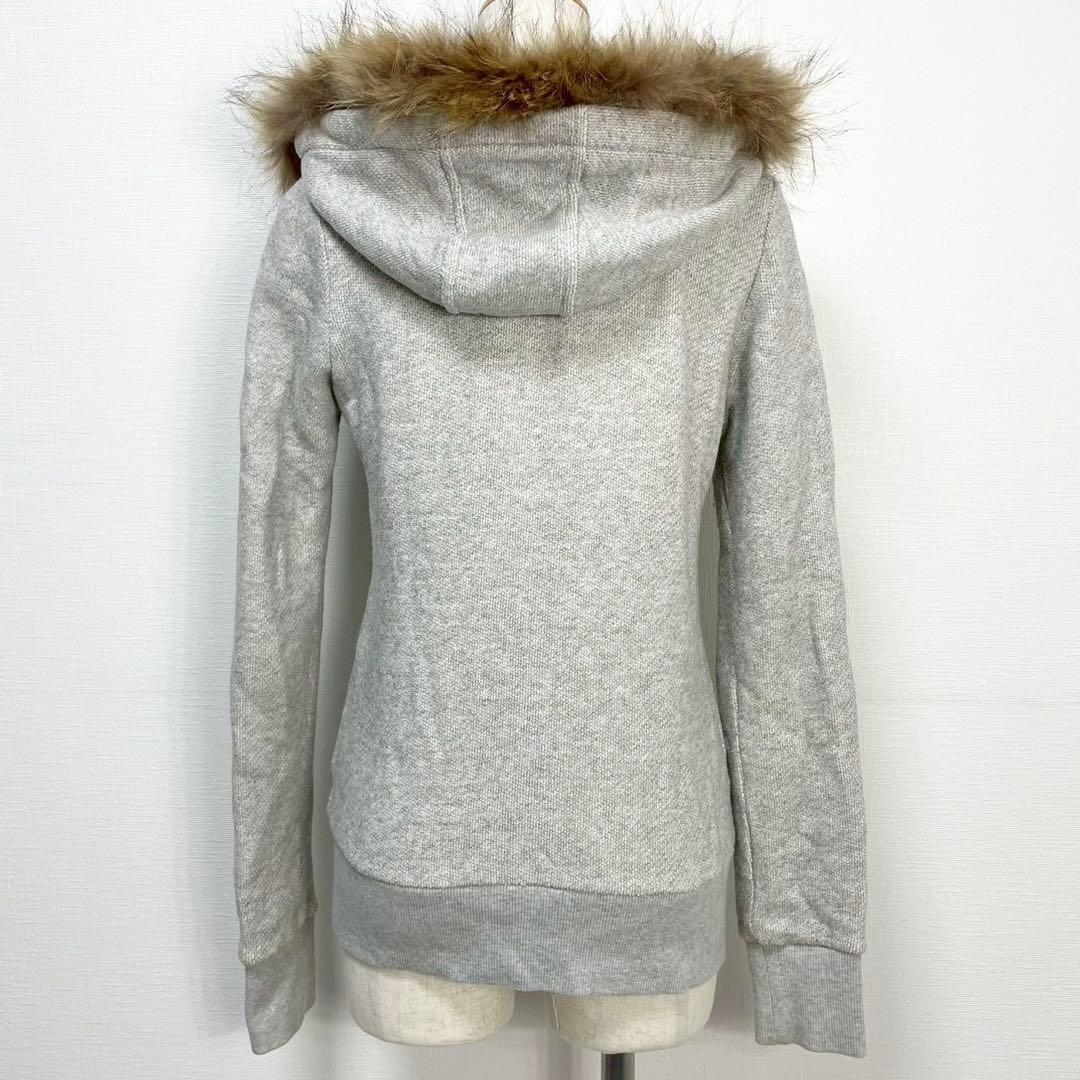 y2k❤️ BURBERRY BLUE LABEL ロゴ ファー ジップパーカー