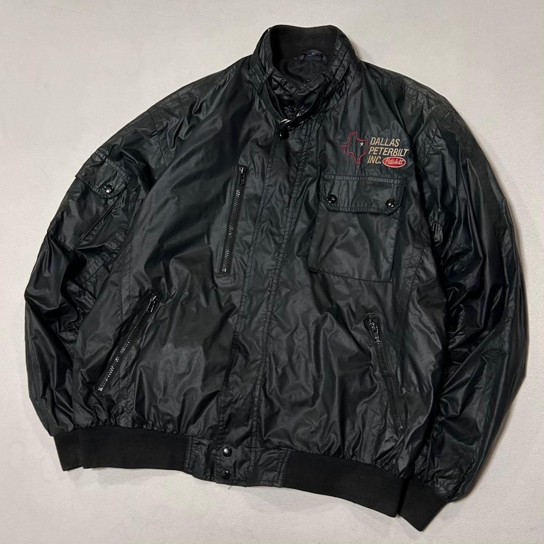 t*k様 90s Vintage ナイロン ボンバージャケット フェード 企業ロ