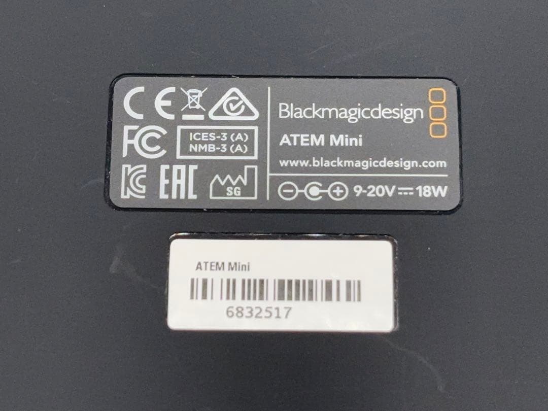 Blackmagic Design ライブスイッチャー ATEM Mini