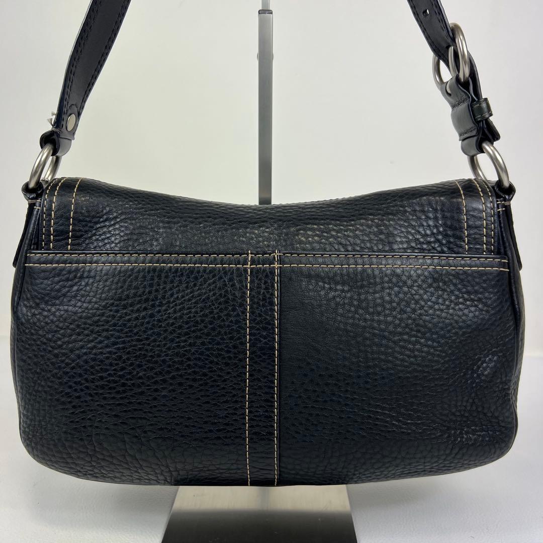 バッグ COACH hobo leather Flap Shoulder Bag y2k
