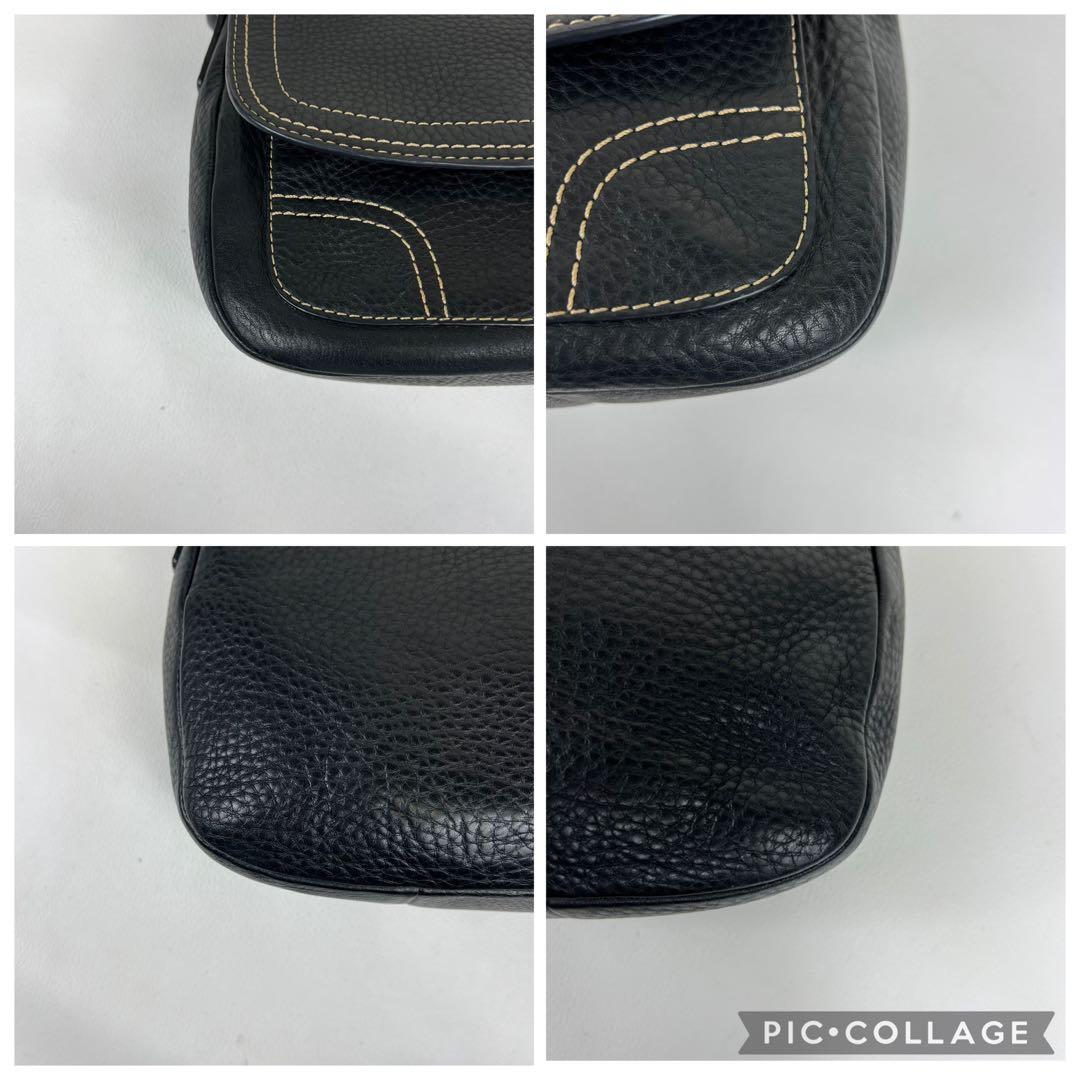 バッグ COACH hobo leather Flap Shoulder Bag y2k