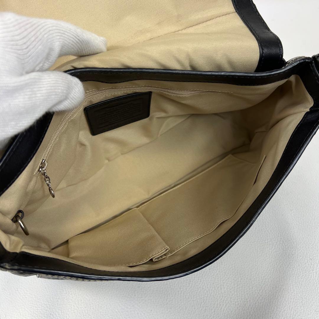 バッグ COACH hobo leather Flap Shoulder Bag y2k