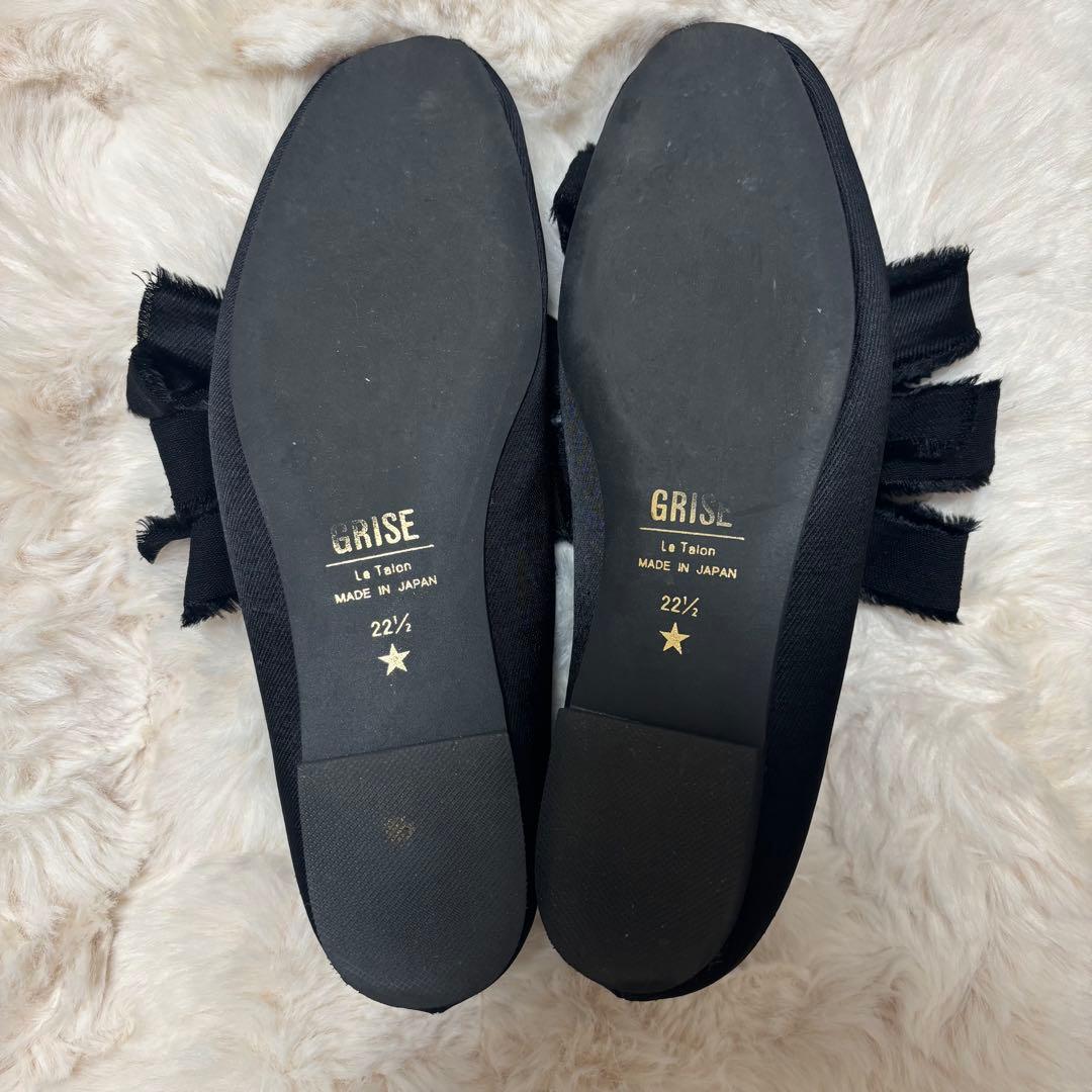 LE TALON GRISEリボンバレリーナ　黒