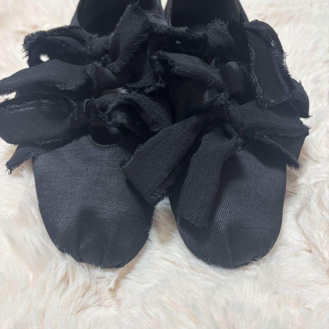 LE TALON GRISEリボンバレリーナ　黒