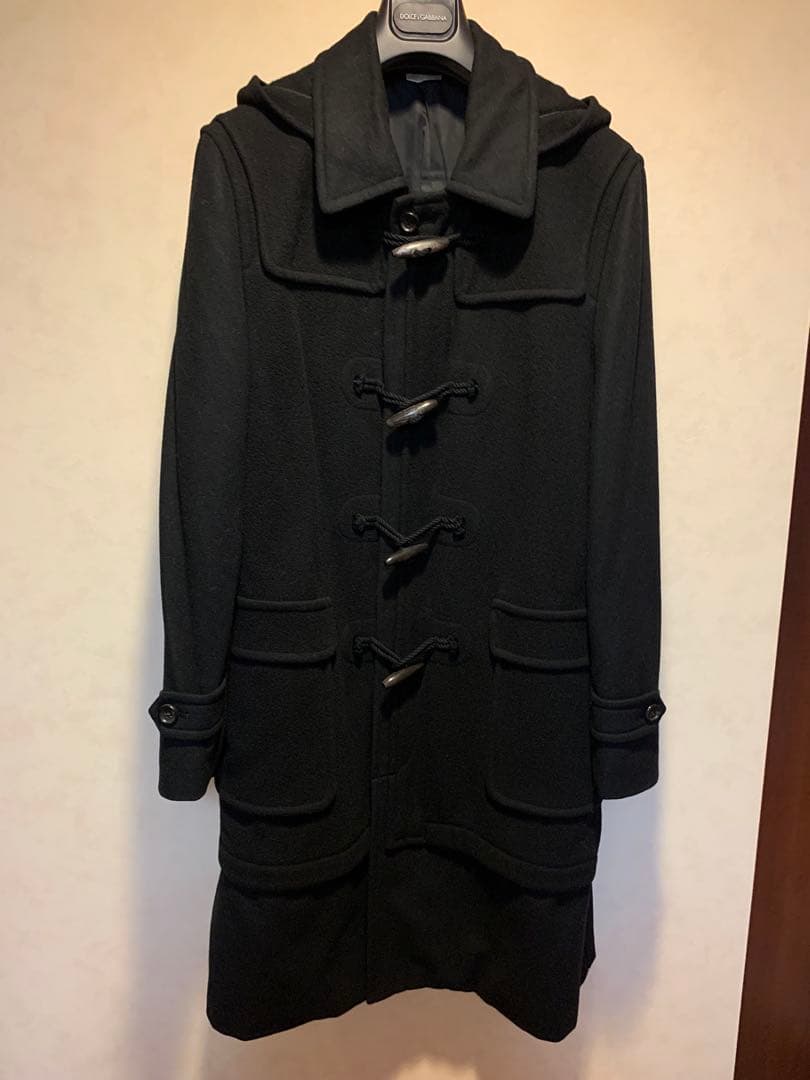 激レア美品コムデギャルソンオムプリュス黒フェイクレイヤードダッフルフードコートL