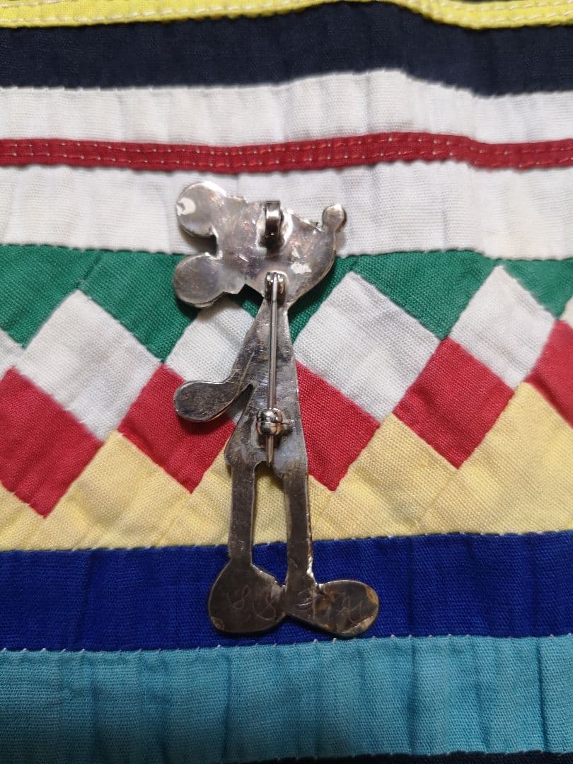 ☆*☆様 vintage ズニ族 ミッキー ペンダントトップ ブローチ