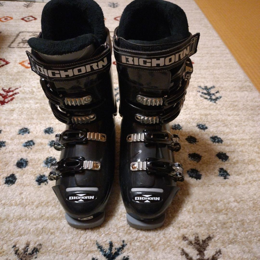 BIGHORN スキーブーツ 26.5サイズ 黒 スキーセット