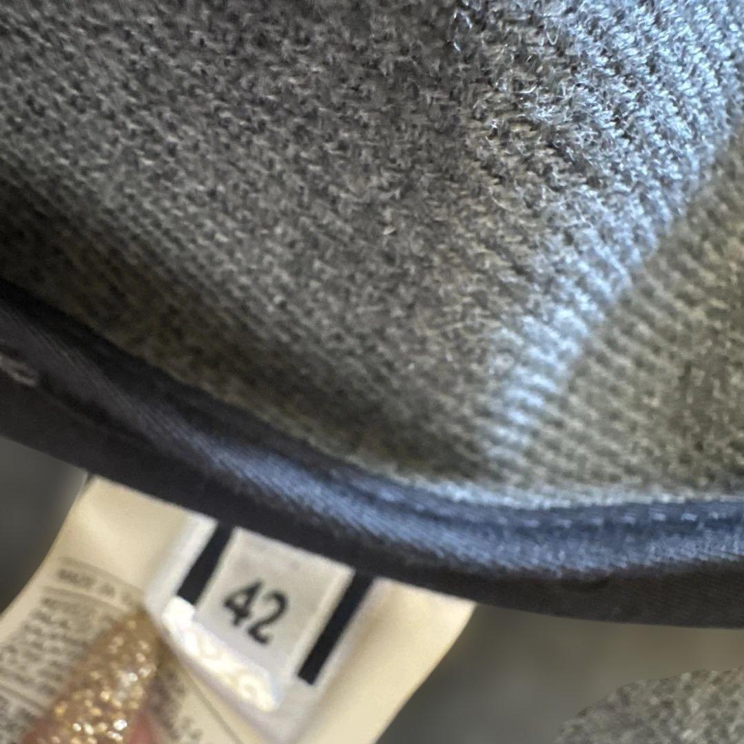 極美品　D&G グレー ウール ピーコート