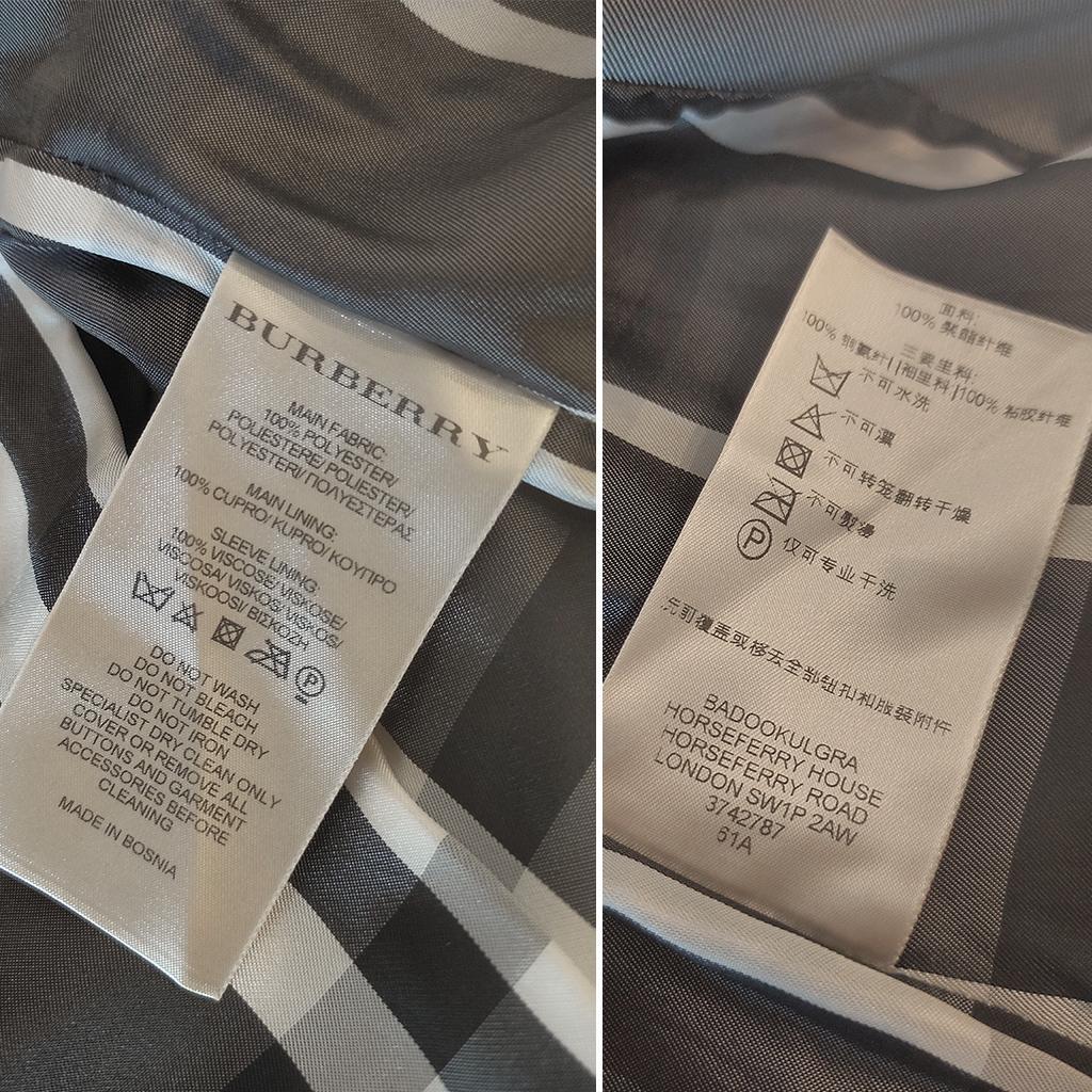 BURBERRY LONDON トレンチコート（シルバー系）UK6