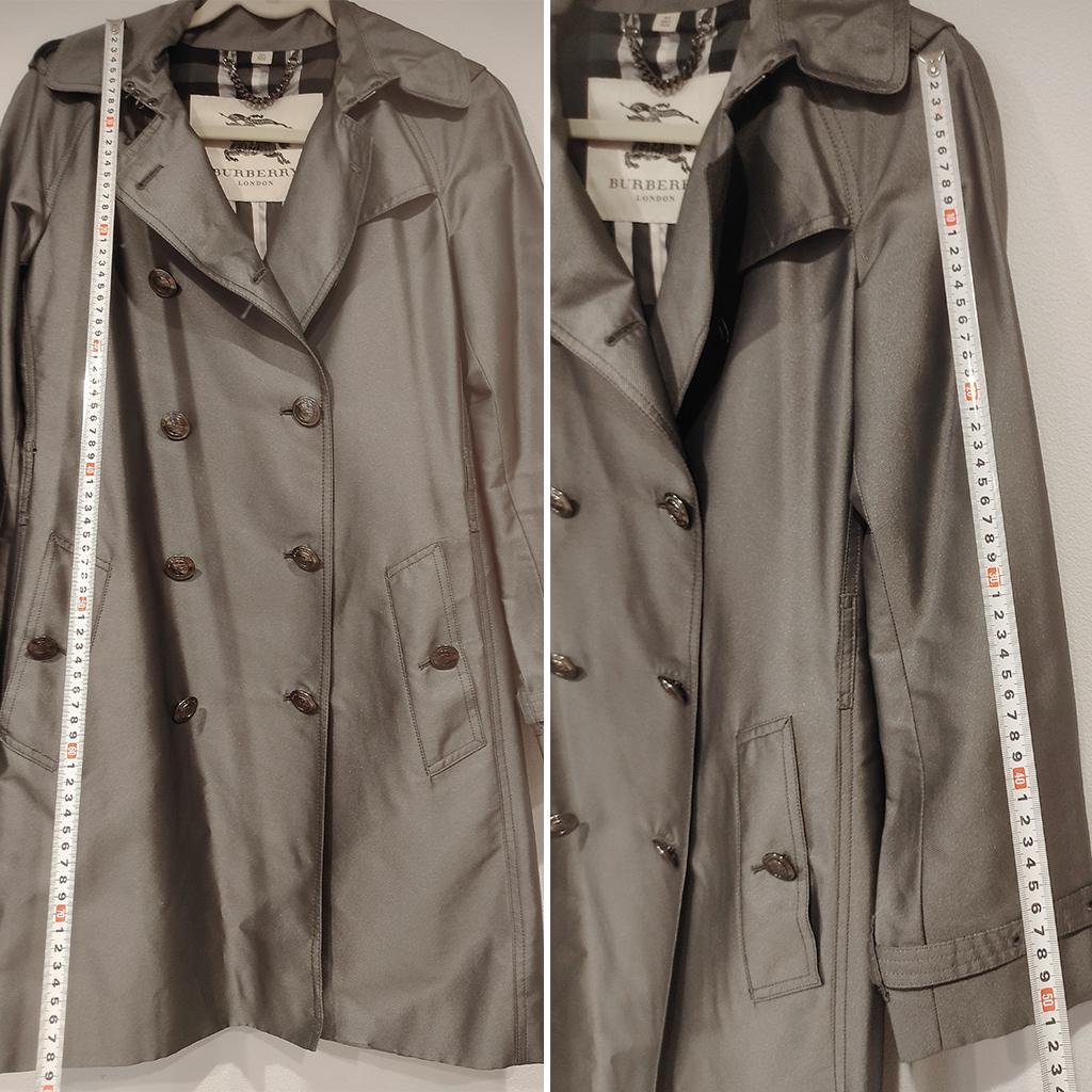 BURBERRY LONDON トレンチコート（シルバー系）UK6