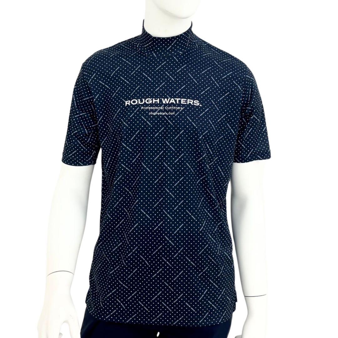 エリートグリップ　ROUGHWATERS 半袖モックネック　ネイビー　LL