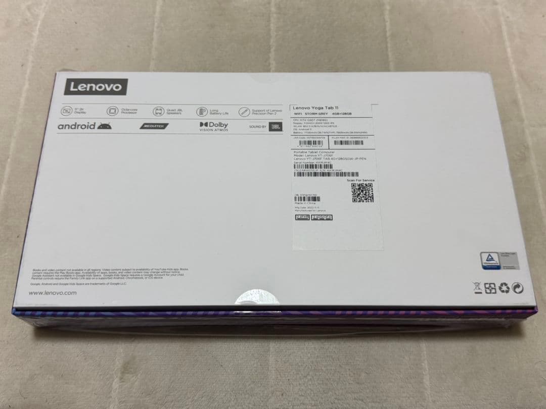 Androidタブレット本体 Lenovo Yoga Tab 11 with Precision Pen2