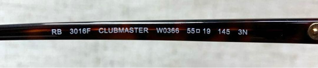 RayBan レイバン CLUBMASTER RB3016F W0366