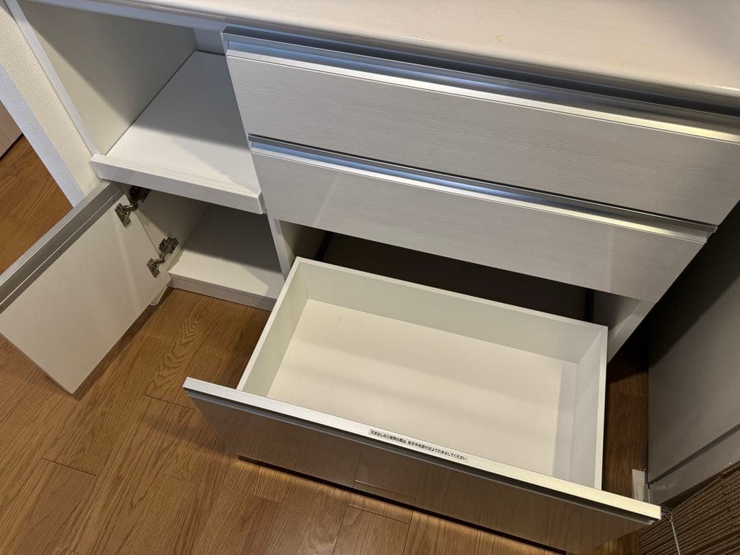 使用2年 15万 コンパス1200 松田家具 キッチン レンジボード 食器棚