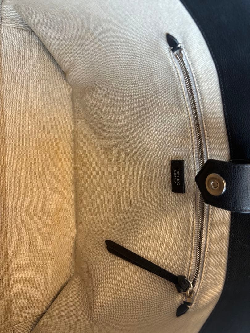 JIMMY CHOO クリスタルバックル　トートバッグ