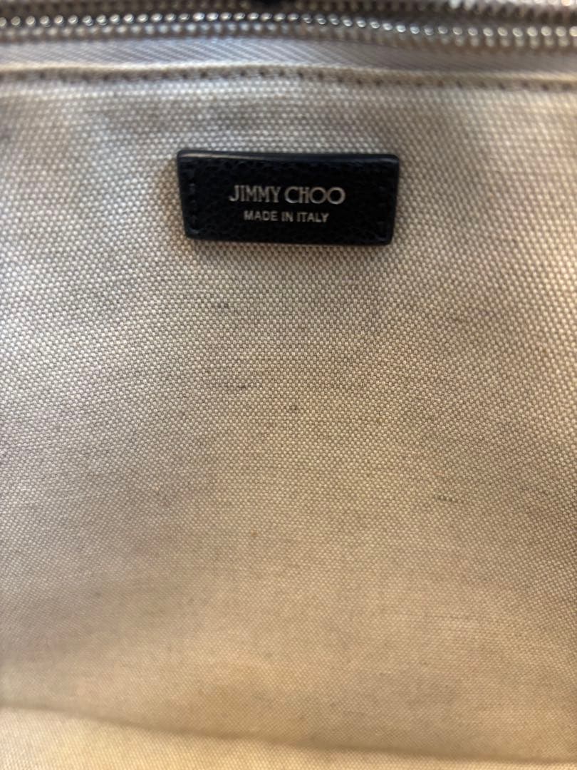 JIMMY CHOO クリスタルバックル　トートバッグ