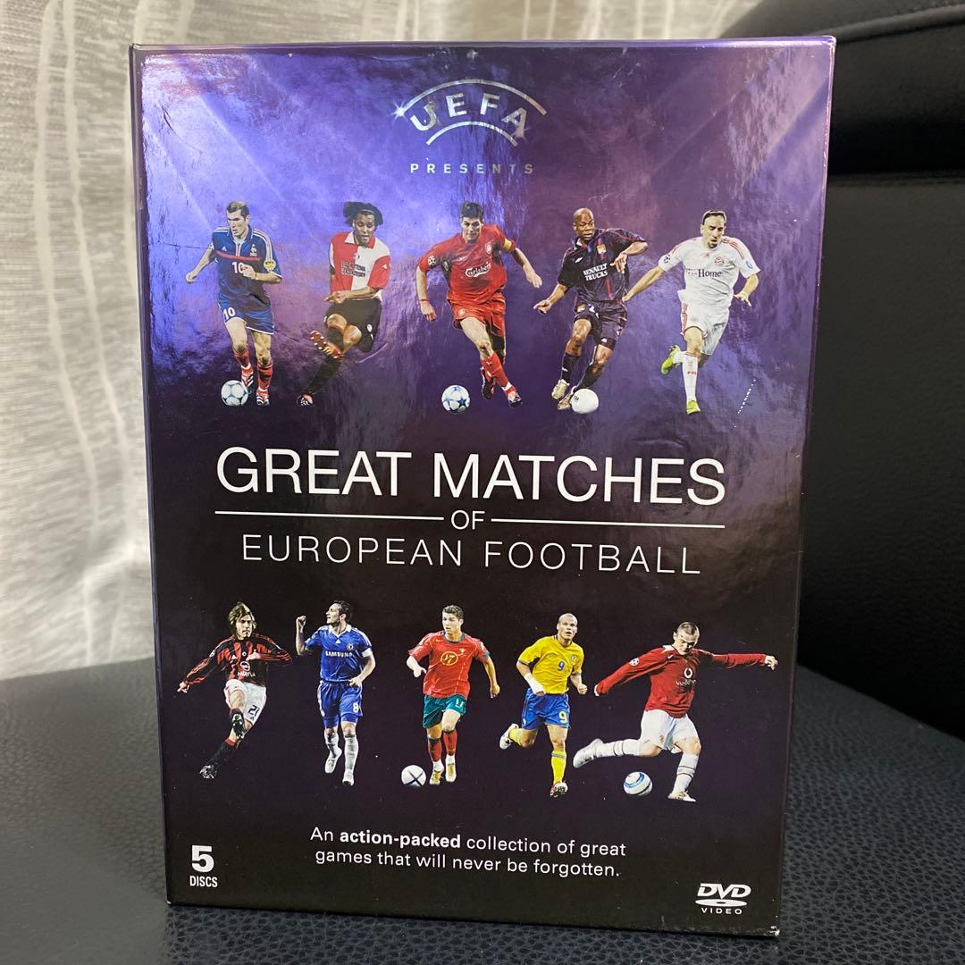 中古品DVD GREAT MATCHES OF EURO サッカー5枚入りセット