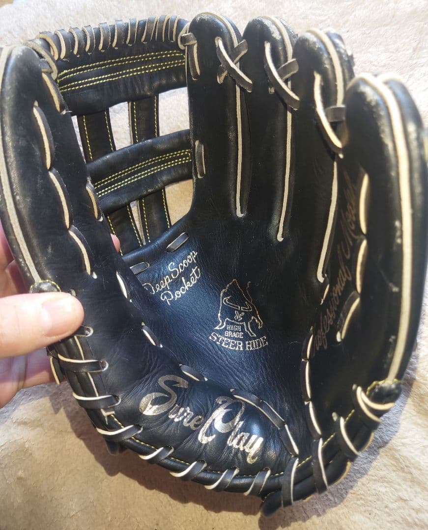 【美品】Sure Play 軟式グローブ STEER HIDE