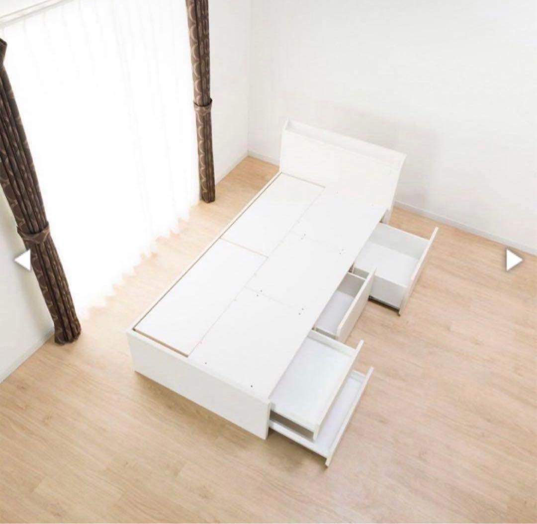 ニトリ シングルベットフレーム　チェストタイプフレーム 送料込み　値下げしました