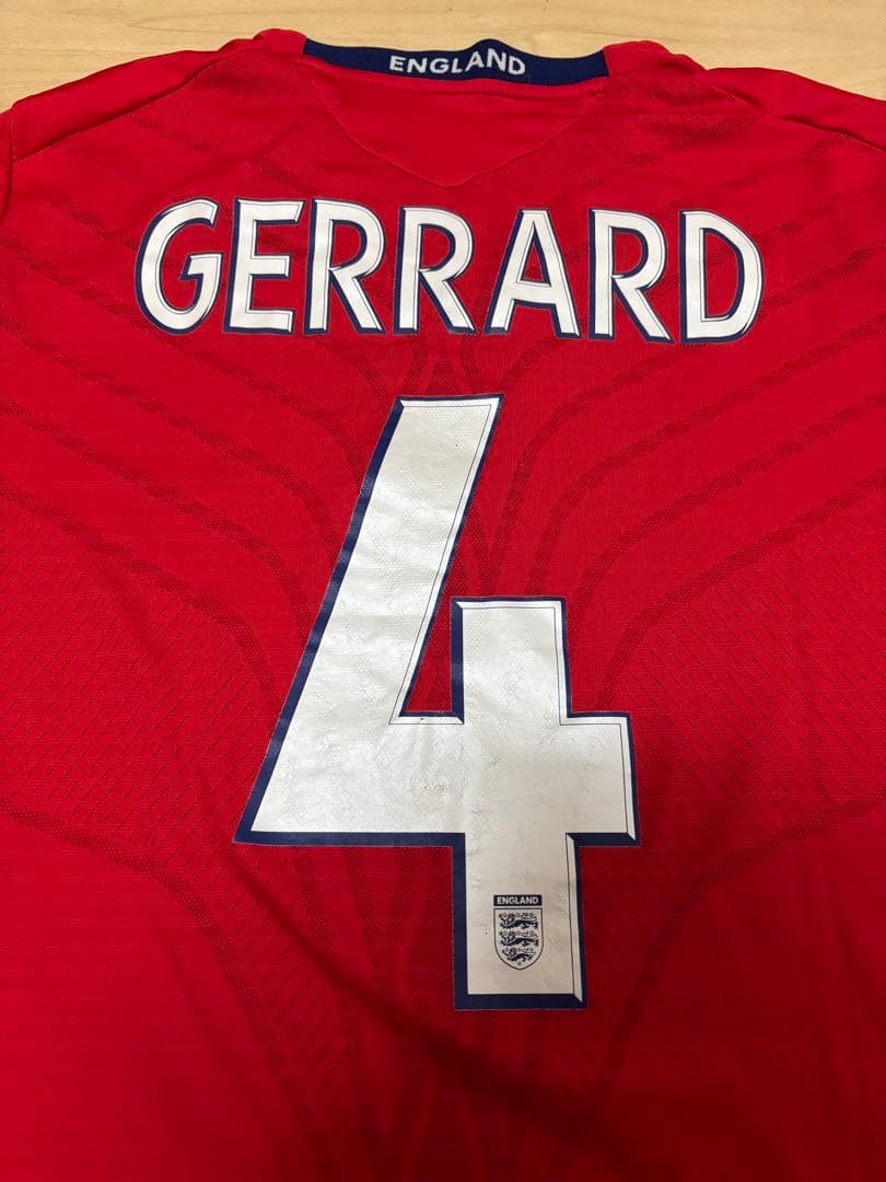 UMBRO　イングランド代表　08/10年　アウェイユニキット　#４ジェラード