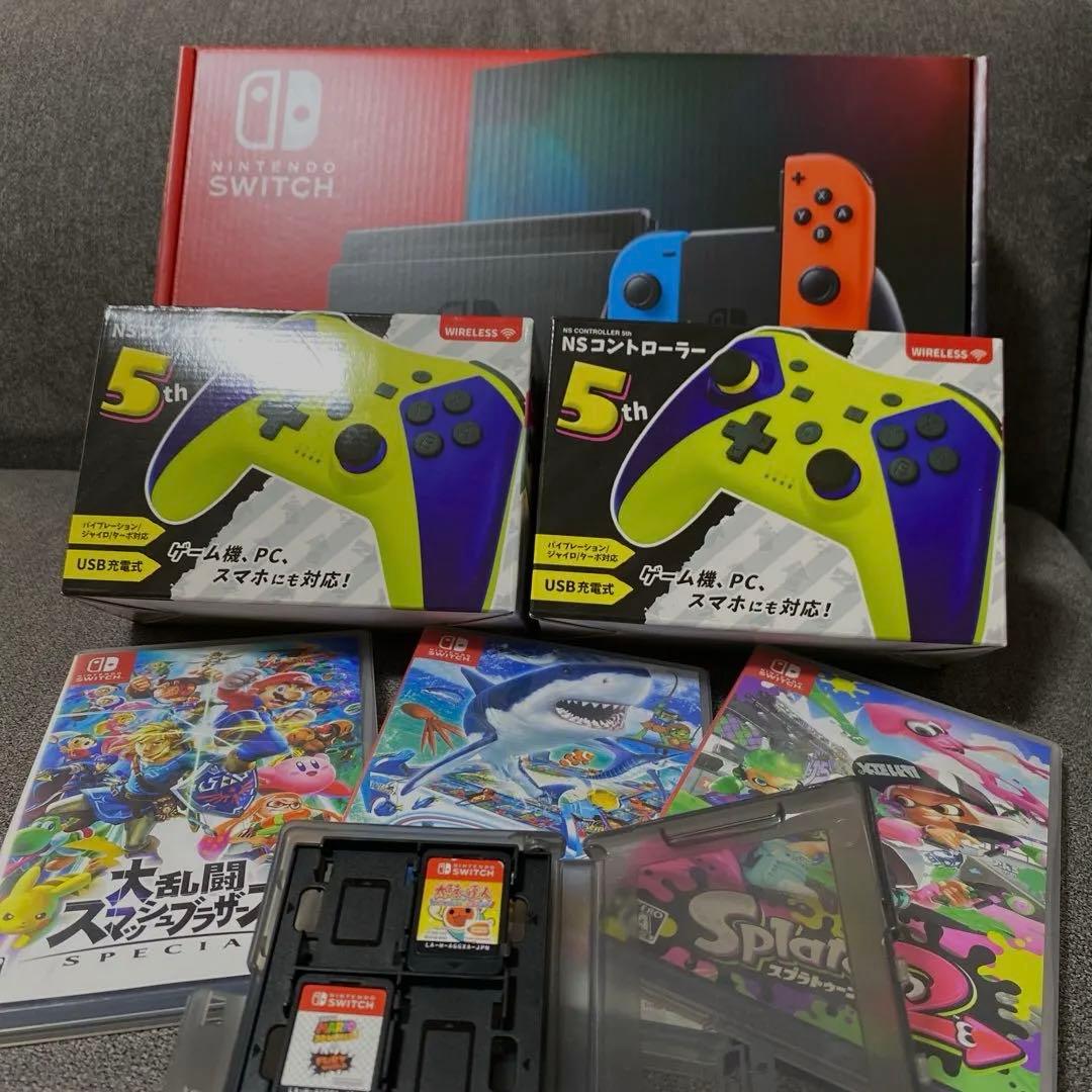 Nintendo Switch 本体 + コントローラー + ゲームセット