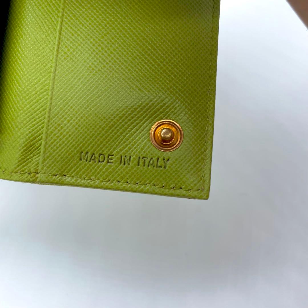 PRADA プラダ　６連　キーケース　グリーン　ナイロン×レザー　男女兼用