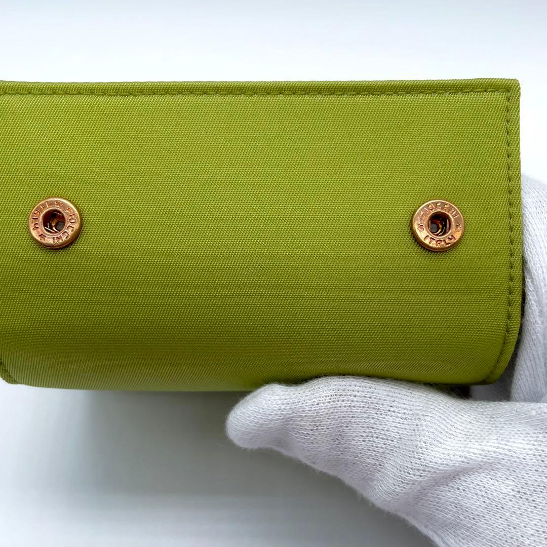 PRADA プラダ　６連　キーケース　グリーン　ナイロン×レザー　男女兼用