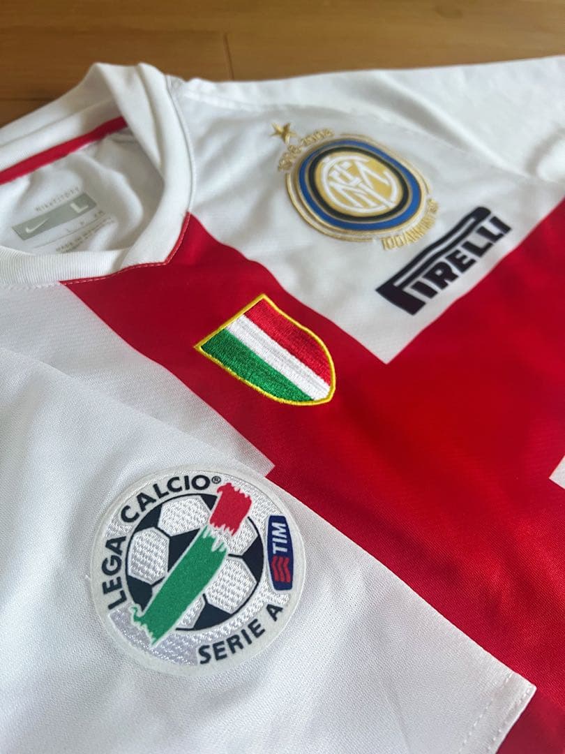 インテルミラノ　ユニフォーム　100周年　アウェー　イブラヒモビッチ　白 L