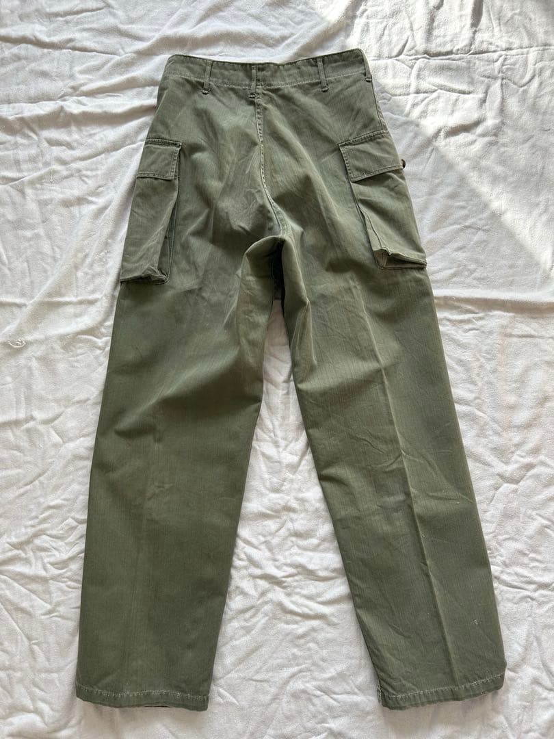 40s 米軍実物 M-43 カーゴパンツ ヘリンボーン HBT U.S.Army
