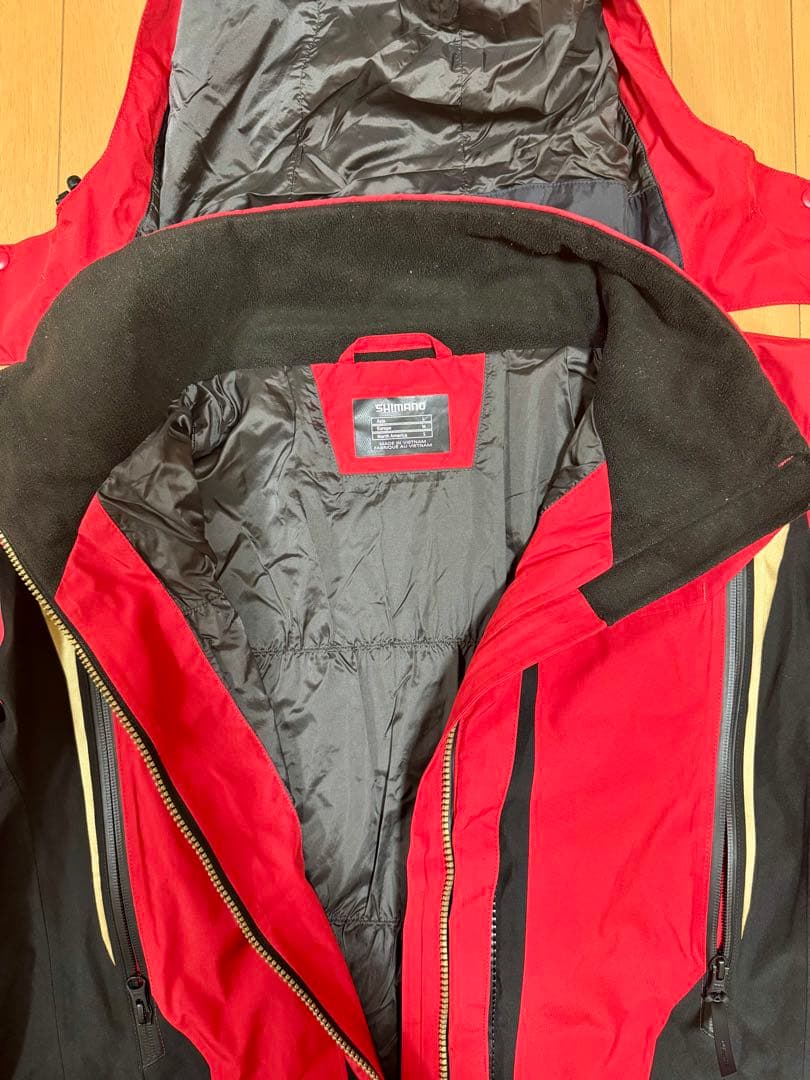 シマノGORE-TEX 防寒 レッド L