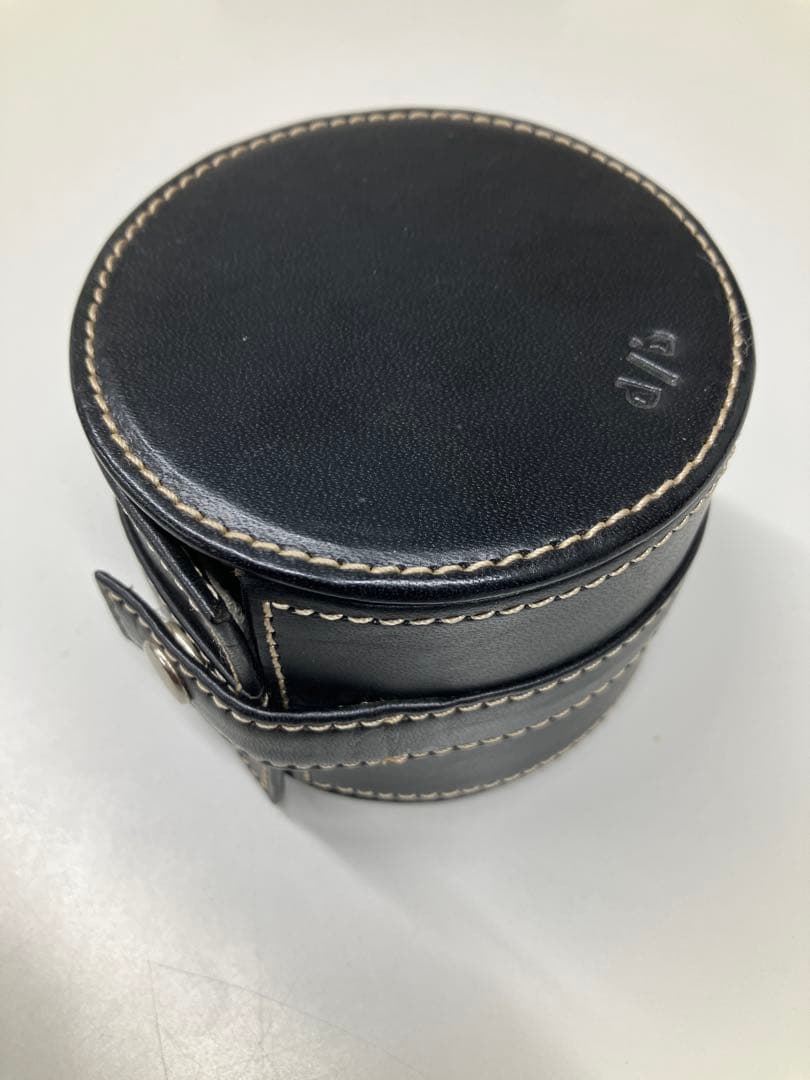 SEIKO 赤SUS　ブラックダイヤル　革ケース付【ベルト社外品】