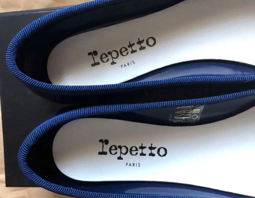新品未使用Repetto ネイビー レインバレエシューズ39
