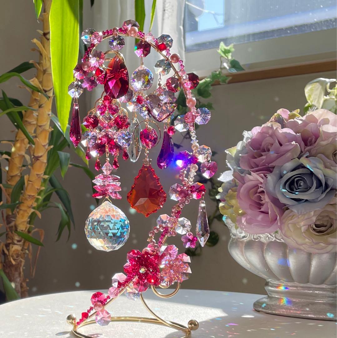 サンキャッチャー スワロフスキー 8558 40mmブルーAB