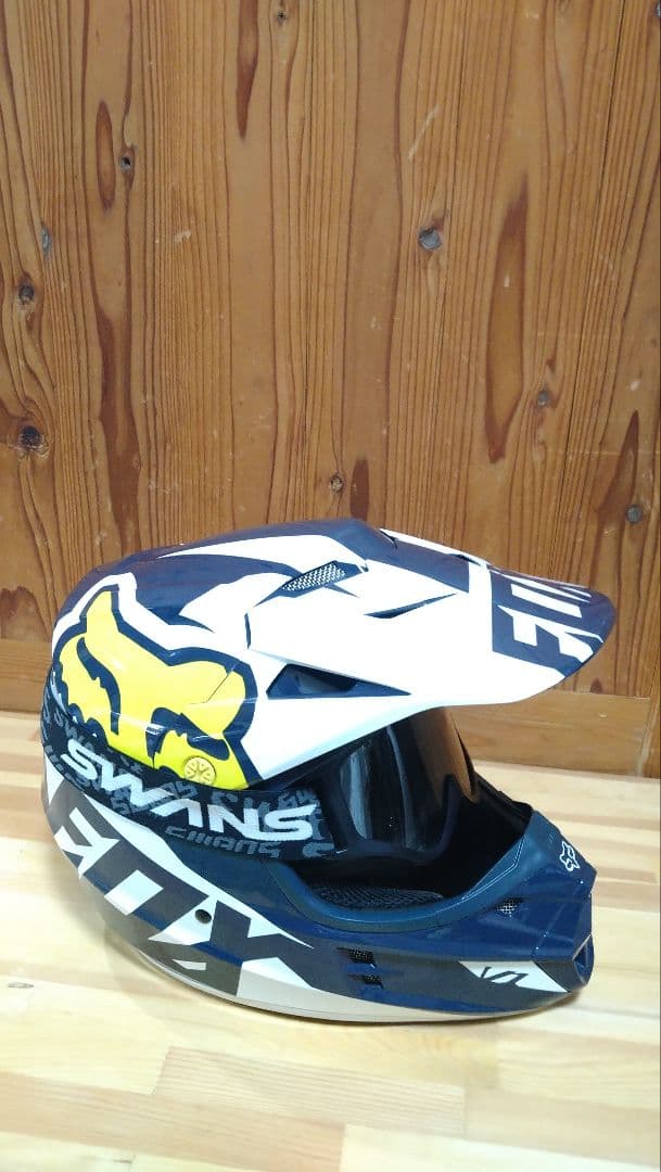 FOX V1 オフロードヘルメット SWANSゴーグルセット