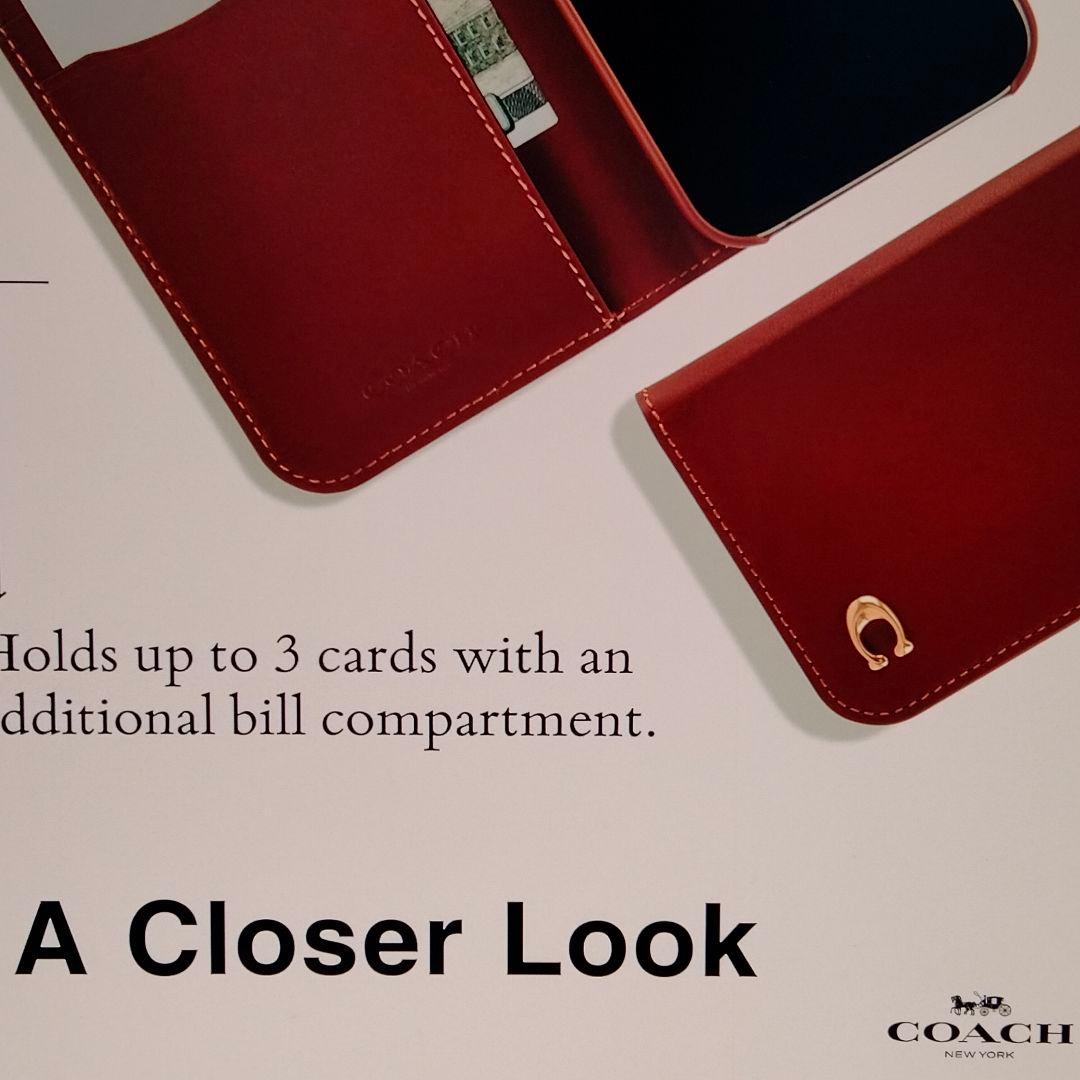 COACH コーチ シグネチャー レザー ウォレット iPhone 16 Pro